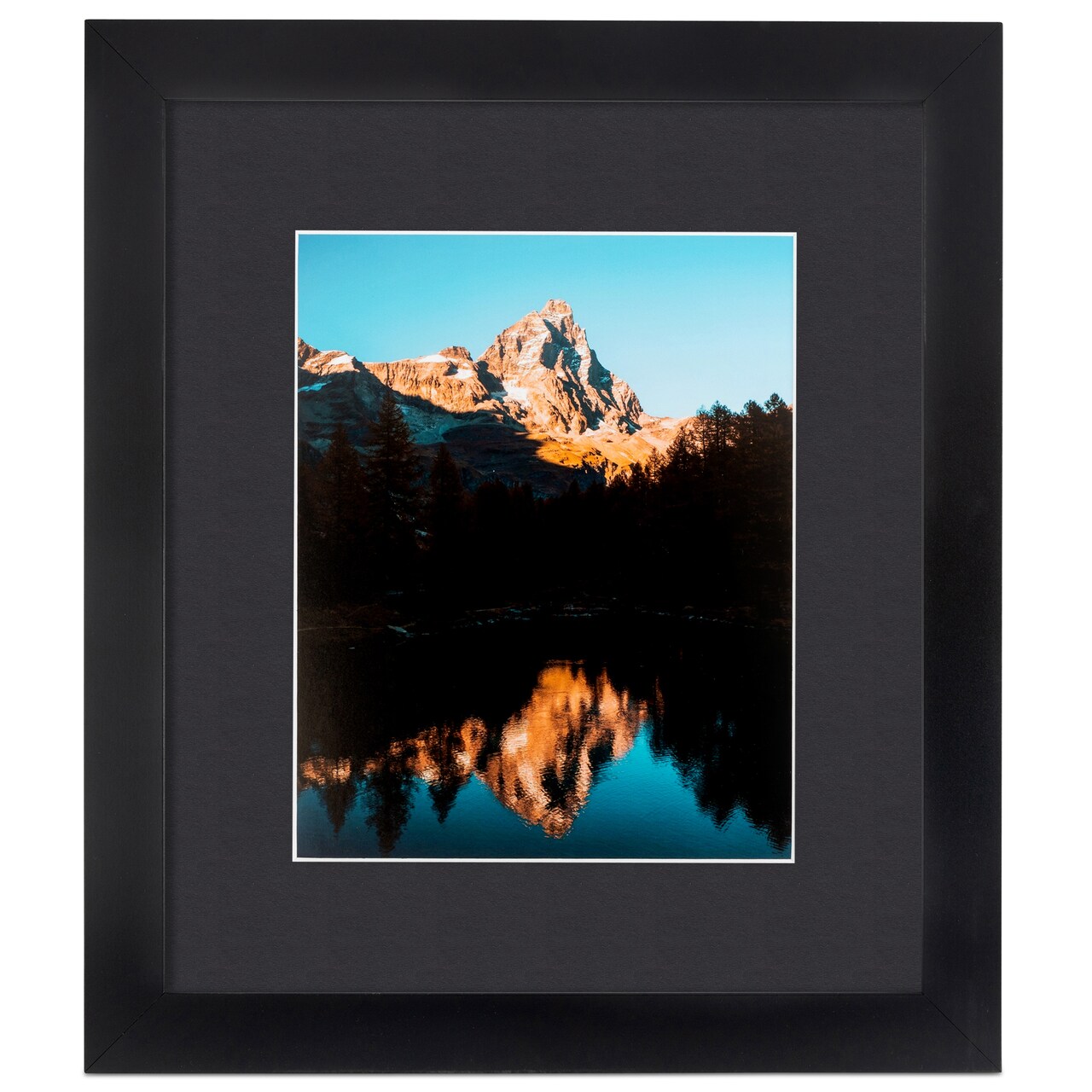 ArtToFrames 22x28&#x22; Matted Picture Frame with 18x24&#x22; Single Mat Photo Opening Framed in 1.25&#x22; Black and 2&#x22; Mat (FWM-3926-22x28)